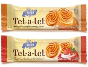 Печиво Загора тет-а-тет цукрове з наповненням в асортименті